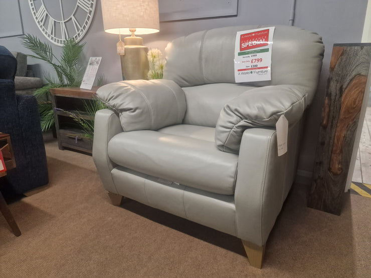 Alton Leather Sofa Chair- Ex Display / Clearance - Was £999 NOW £799