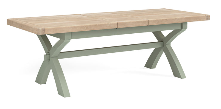 Chatsworth - Sage Cross Leg Extending Dining Table