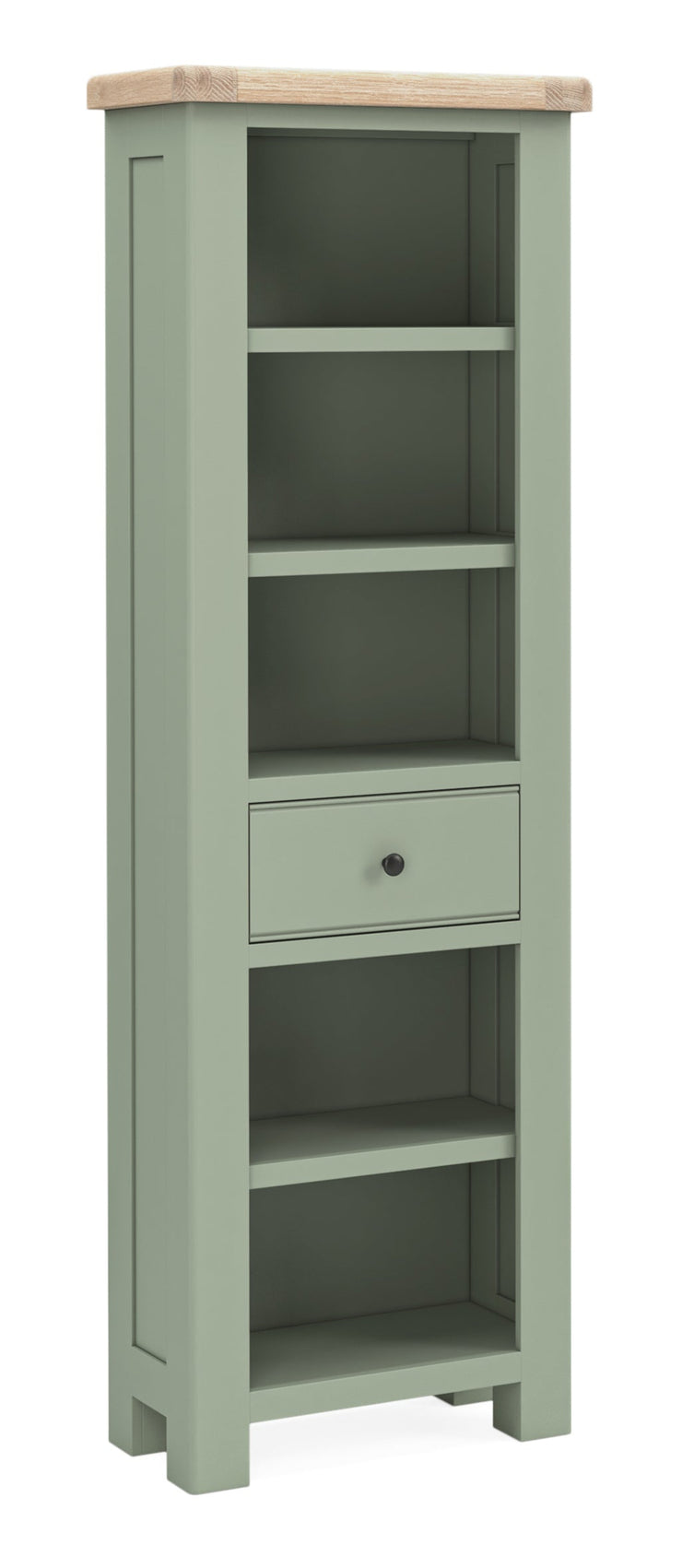 Chatsworth - Sage Slim 1 Drawer Bookcase