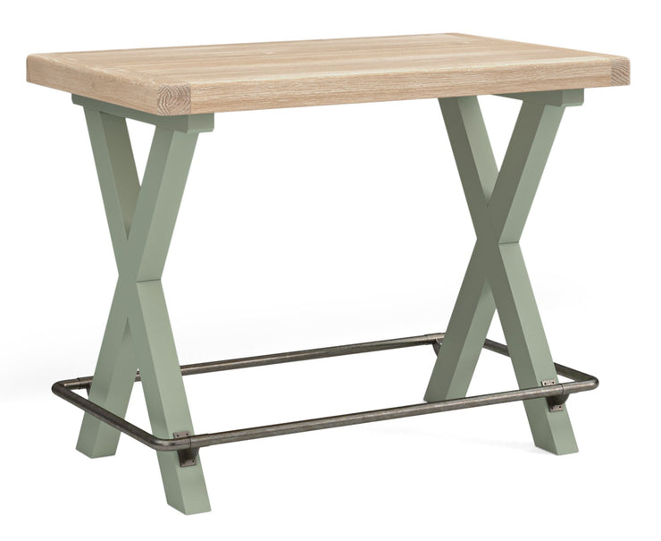 Chatsworth - Sage Cross Leg Bar Table