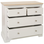 Lydford Grey Mist Painted 2 Over 2 Chest of Drawers