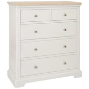 Lydford Grey Mist Painted 2 Over 3 Chest of Drawers