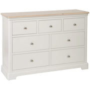 Lydford Grey Mist Painted 3 Over 4 Chest of Drawers