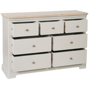 Lydford Grey Mist Painted 3 Over 4 Chest of Drawers