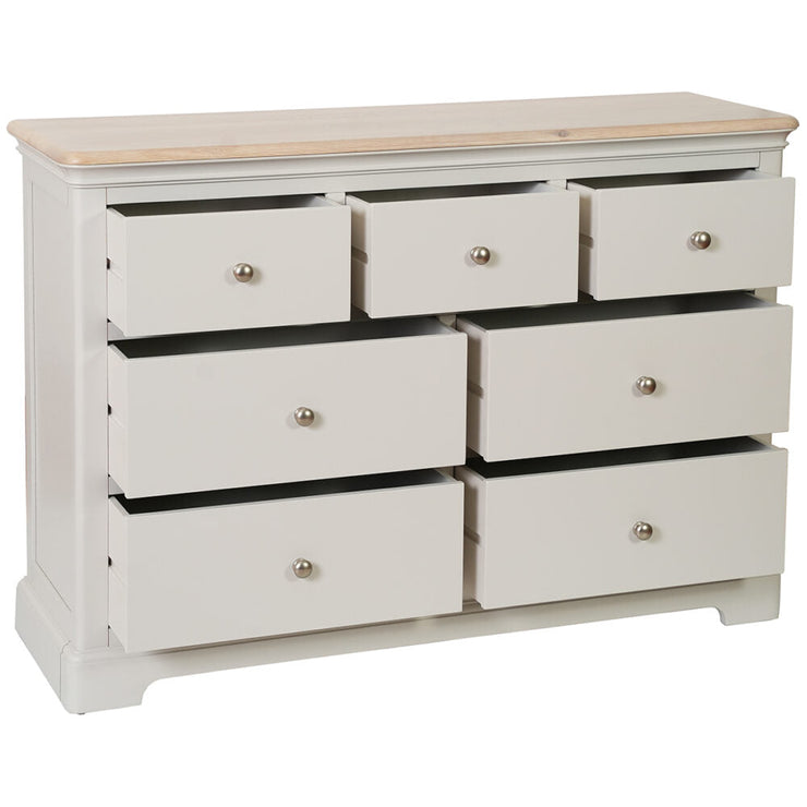 Lydford Grey Mist Painted 3 Over 4 Chest of Drawers