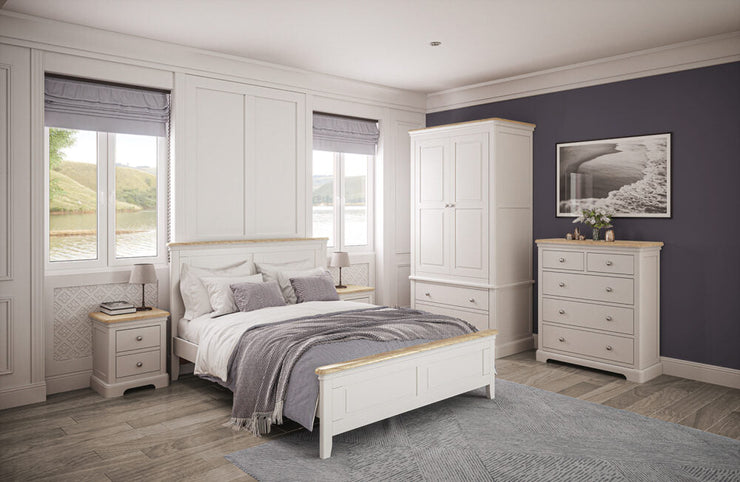 Lydford Grey Mist Painted 2 Over 4 Chest of Drawers