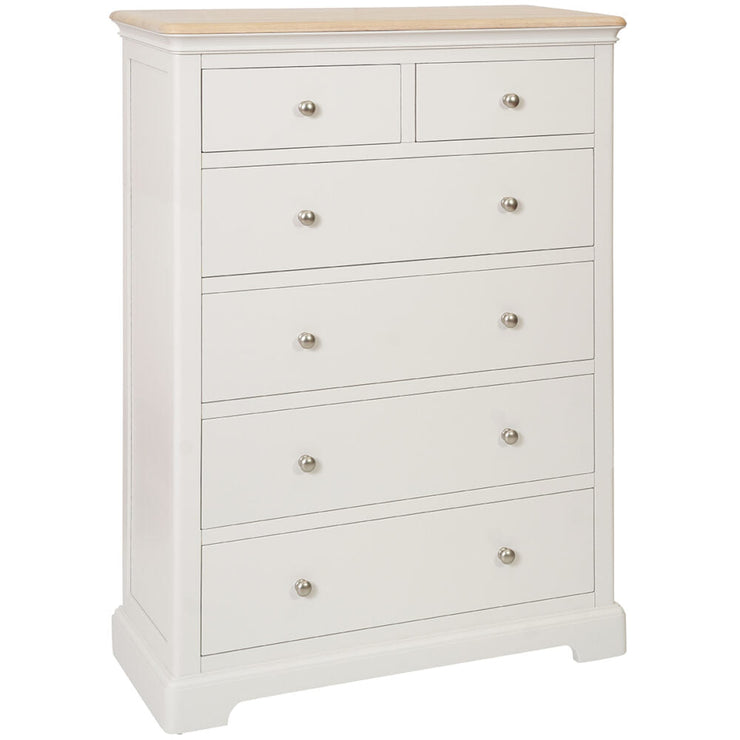 Lydford Grey Mist Painted 2 Over 4 Chest of Drawers