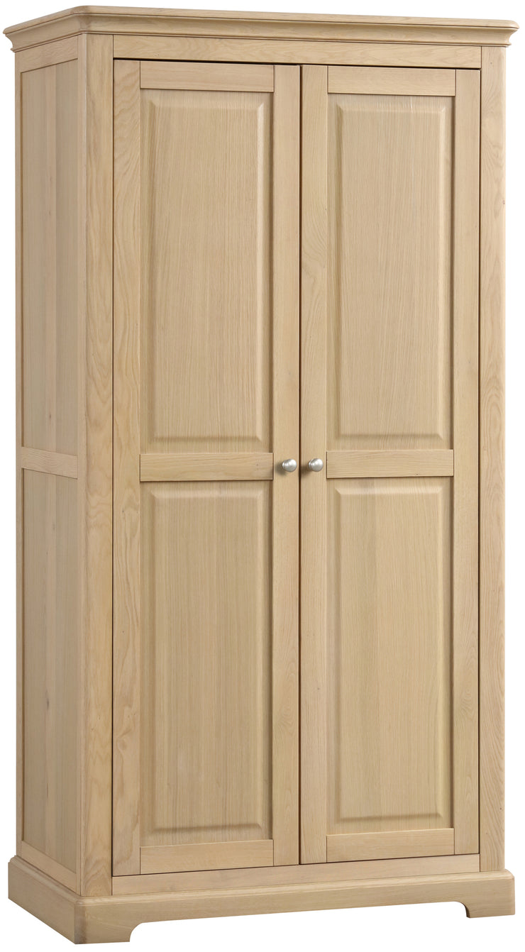 Lydford Oak All Hanging Double Wardrobe