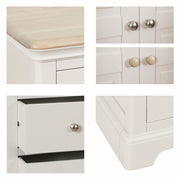 Lydford Grey Mist Painted 5 Drawer Tallboy Chest of Drawers