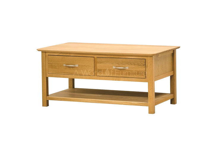 Newland Oak 2 Drawer Coffee Table