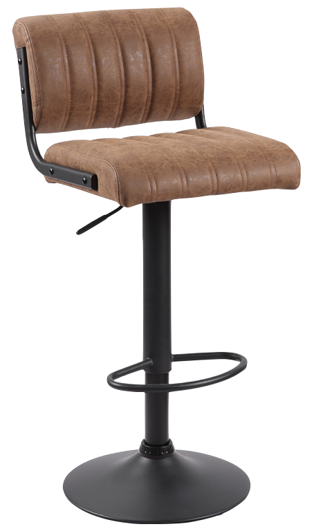 Paris Gas Rise Bar Stool - Brown