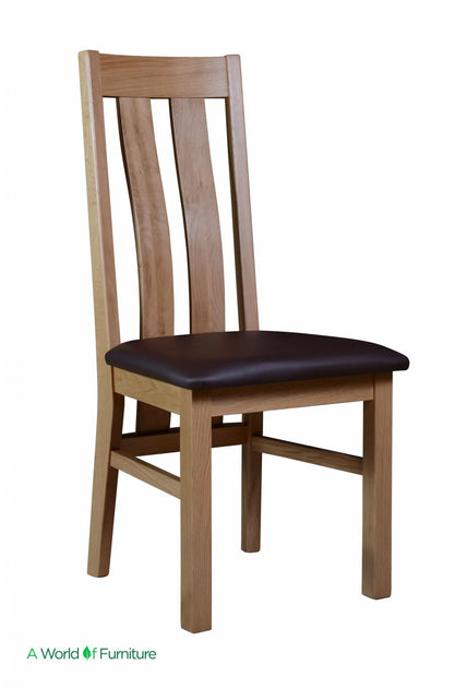 Bergen Oak Twin Slat Dining Chair – A World of Furniture